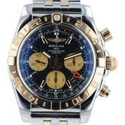 Breitling Chronomat Gold And Stainless Steel Black Dial 44mm Automatic Watch