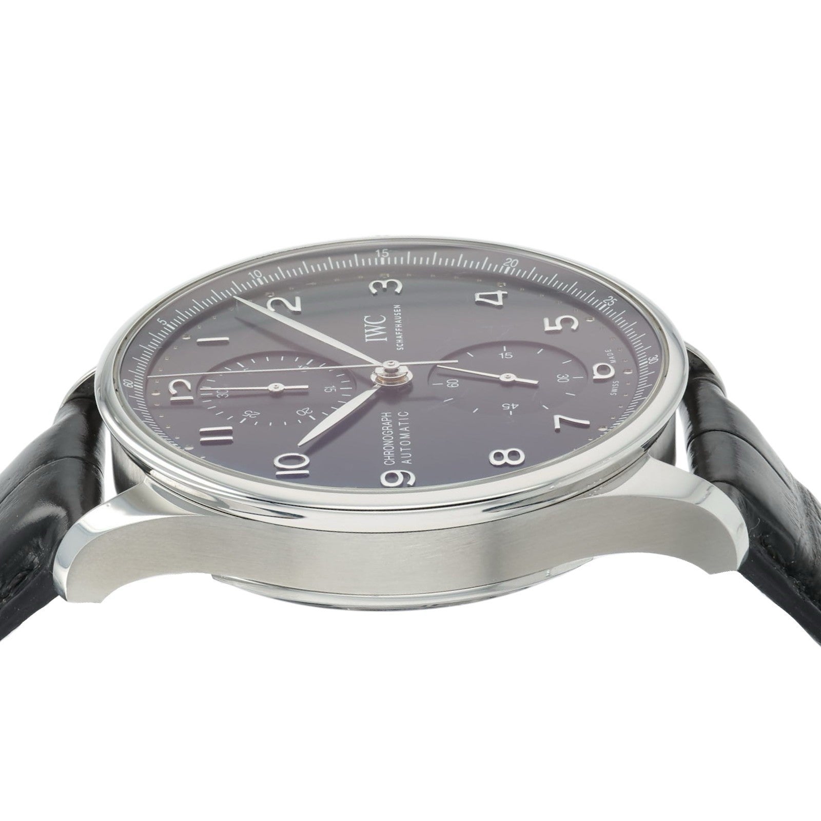 IWC Portugieser Chronograph Black Dial Steel 41mm Automatic Men’s Watch IW371609