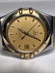 Two Tone 35mm Omega Constellation Chronometer Automatic Date Watch Cal. 1120