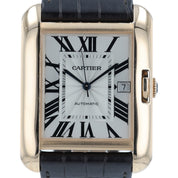 Cartier Tank Anglaise 18k Rose Gold Silver Dial 39mm Automatic Men’s W5310004