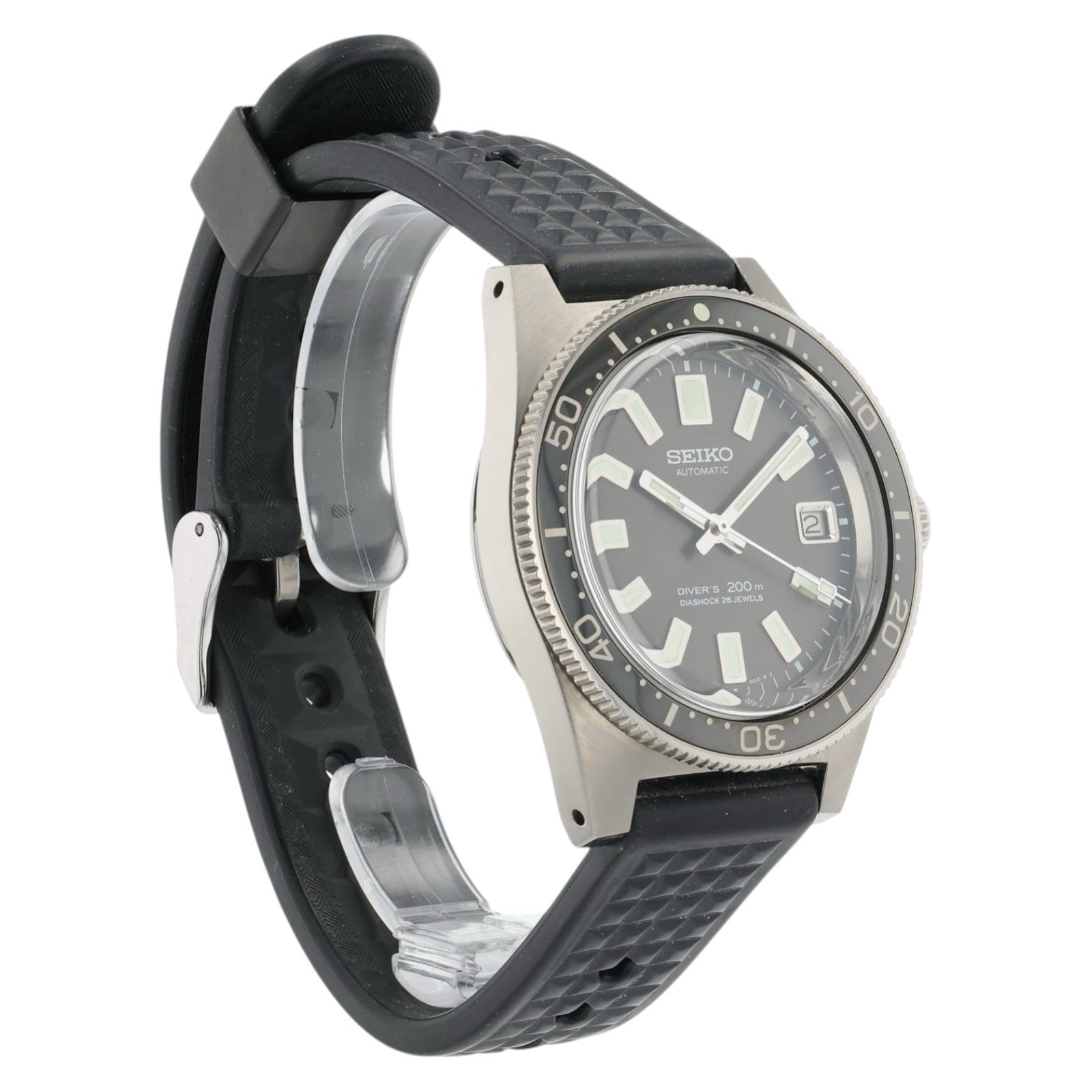 Seiko Prospex Diver Black Dial Stainless Steel 40mm Automatic Men’s Watch SLA017