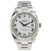 2021 Rolex Datejust White Dial Stainless Steel 41mm Automatic Men’s Watch 126334