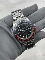 2021 Tudor Black Bay GMT Pepsi Black Dial Stainless Steel Men's Watch 79830RB