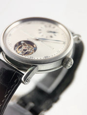 Chronoswiss Regulateur Tourbillon Steel Silver Dial 38mm Manual Wind Mens CH3123