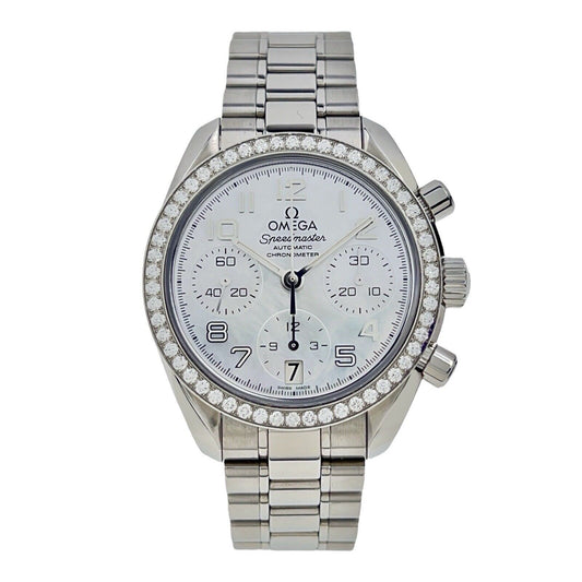 Omega Speedmaster Chronograph Factory Diamonds MOP 38mm Automatic Men’s Watch