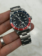 Tudor Black Bay GMT Pepsi Black Dial Stainless Steel Men's Watch 79830RB
