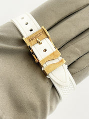 Breguet Marine 18k Rose Gold Mother Of Pearl Dial 30mm Automatic Womens 8818BA