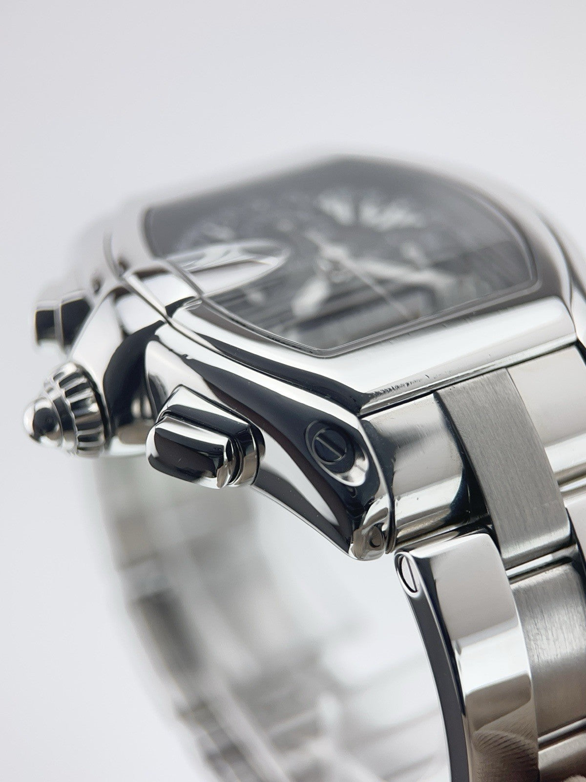 Cartier Roadster Stainless Steel Black Dial 40mm Automatic Men's Watch W62007X6