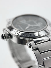 Cartier Pasha Seatimer Stainless Steel Black Dial 40mm Automatic Men’s W31077M7