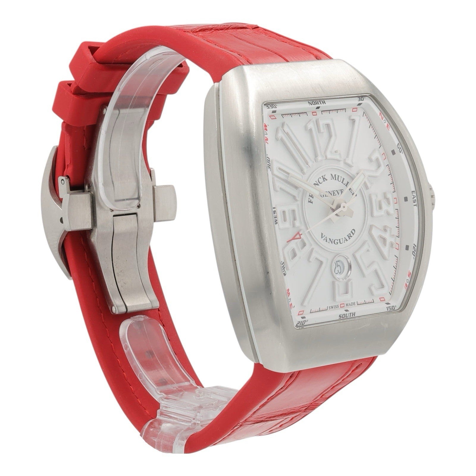 Franck Muller Vanguard Stainless Steel White Dial 45mm Automatic Watch V45SCDT