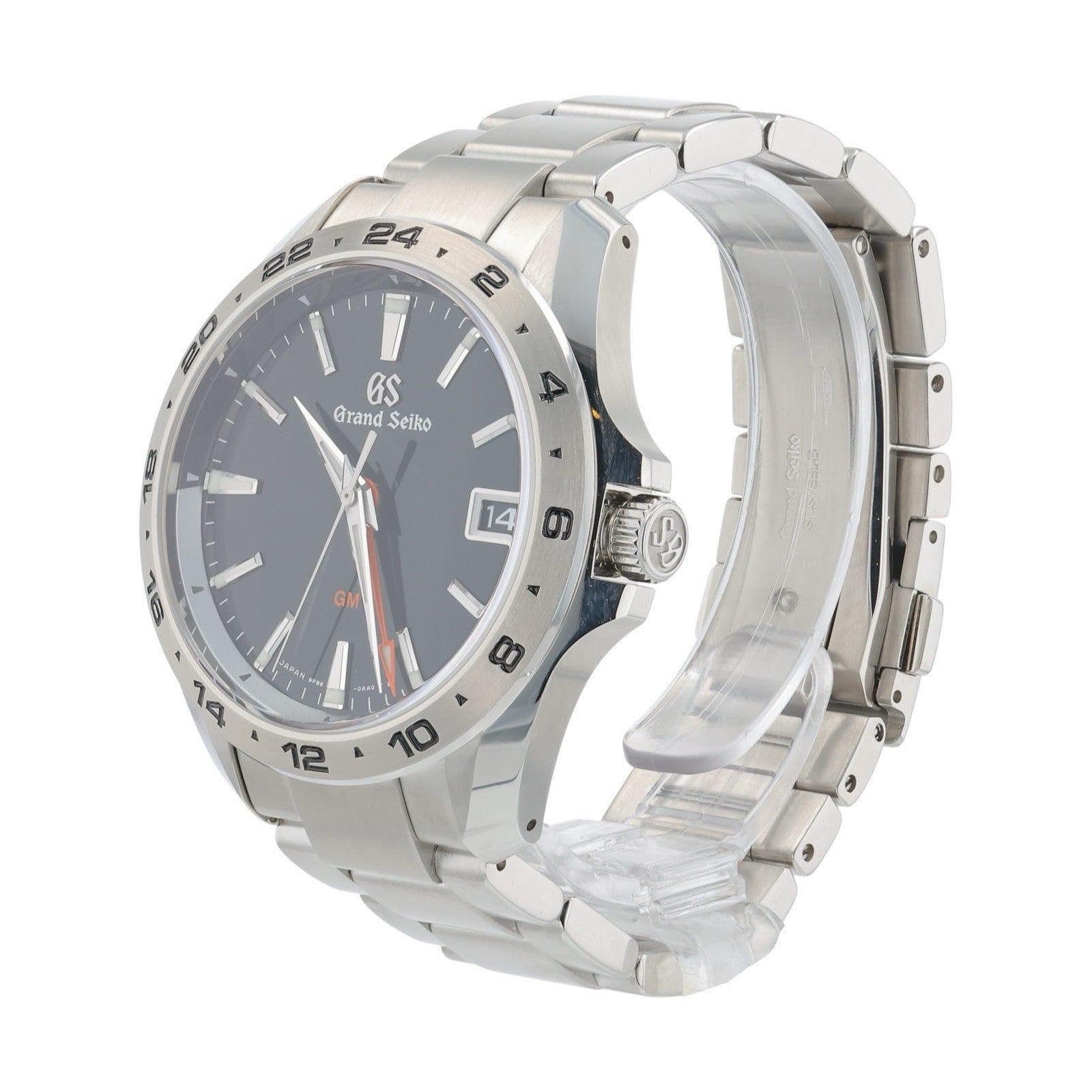 Grand Seiko Sport Stainless Steel Black Dial 39mm Quartz Movement Mens SBGN003
