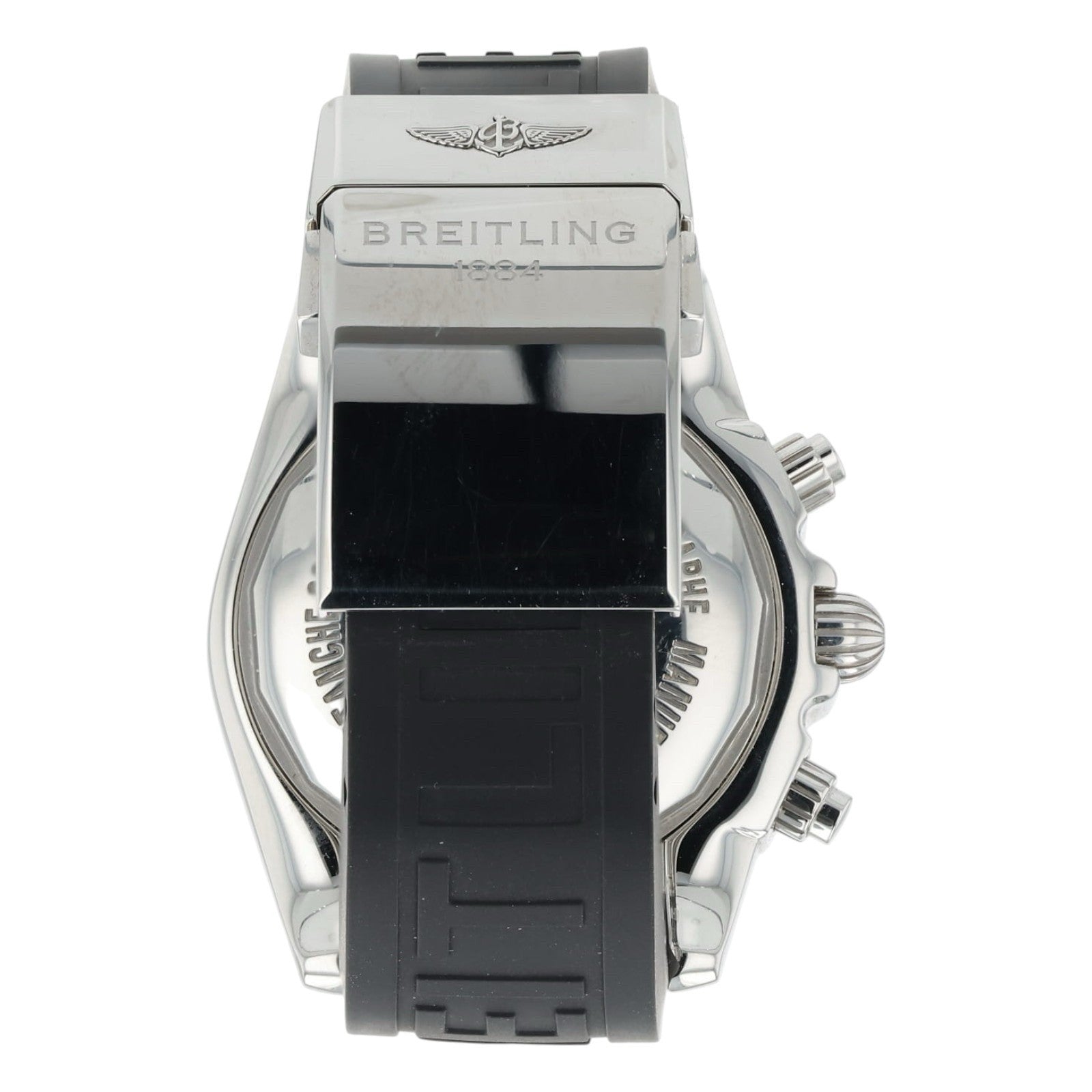 Breitling Chronomat Stainless Steel Black Dial 44mm Automatic Mens Watch AB0420