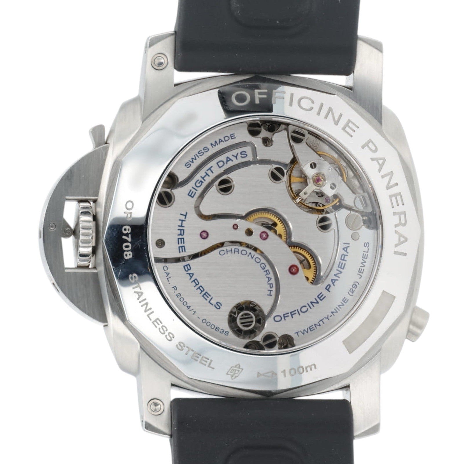 Panerai Luminor GMT Black Dial Stainless Steel 44mm Manual Wind Mens PAM00275