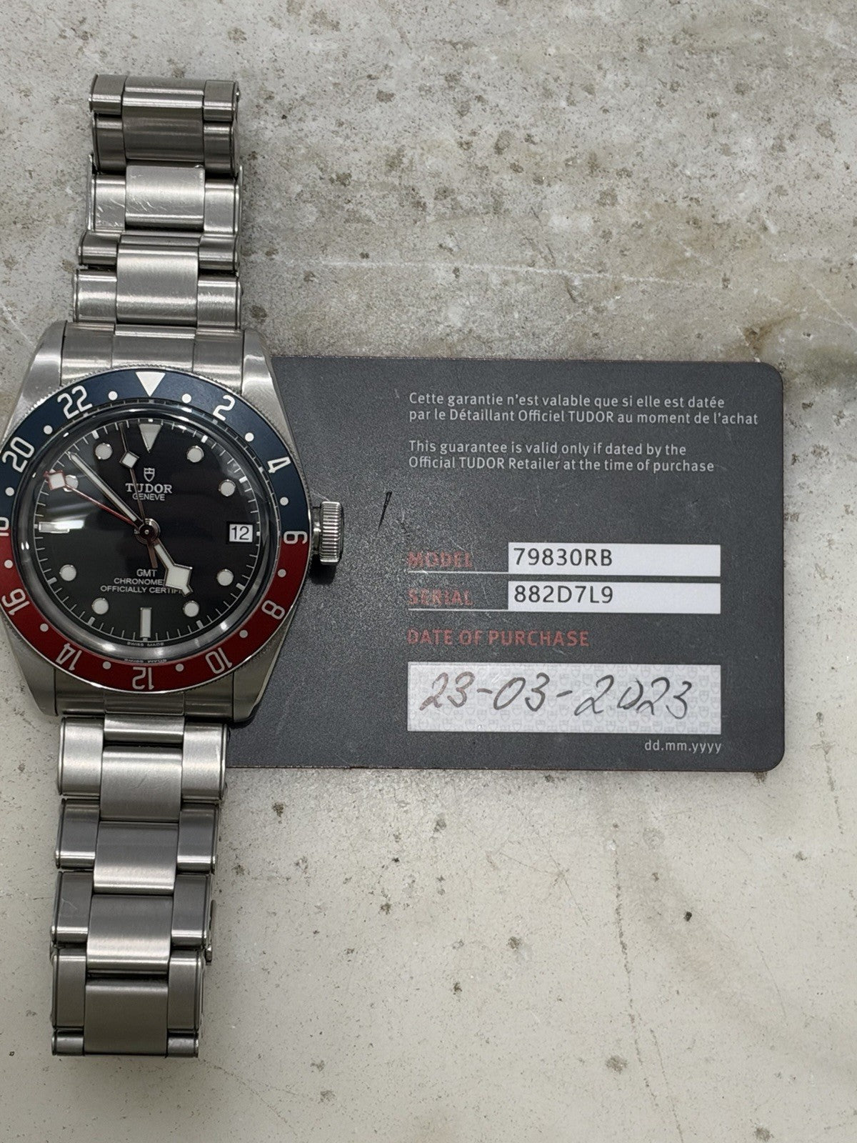 2023 Tudor Black Bay GMT Pepsi Black Dial Steel 41mm Automatic Mens 79830RB