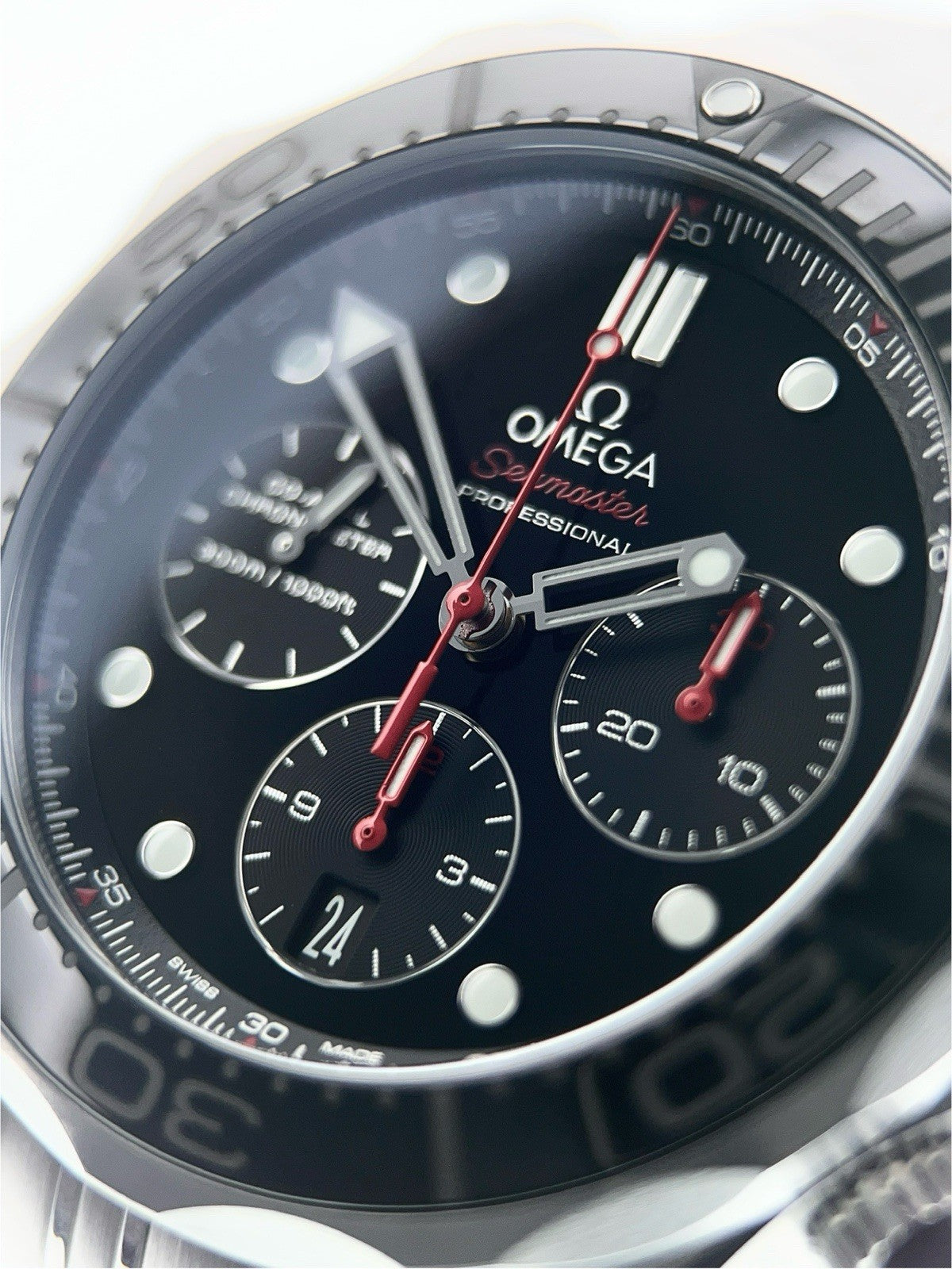 Omega Seamster Steel Black Dial 44mm Automatic Mens Watch 212.30.44.50.01.001