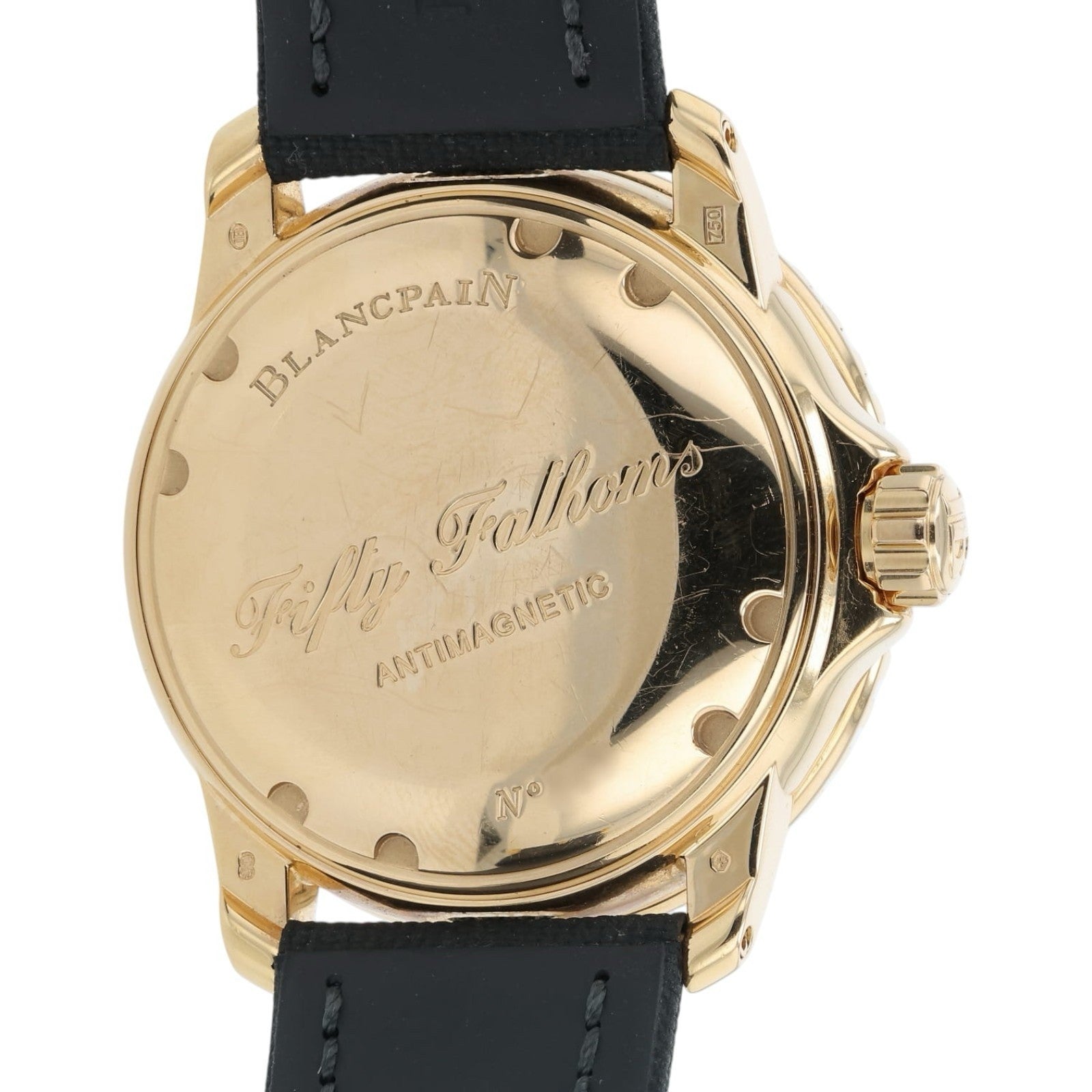 Blancpain Fifty Fathoms Black Dial 18k Rose Gold 45mm Automatic 5015-3630-52
