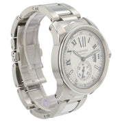 Cartier Calibre de Cartier Silver Dial Stainless Steel 42mm Automatic Mens 3389