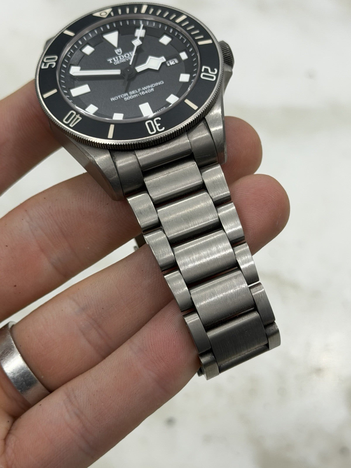 Tudor Pelagos Date Black Dial Titanium Automatic Men's Watch 25500TN W/ Papers