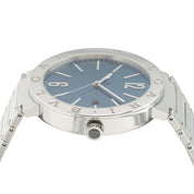 Bulgari Blue Dial Stainless Steel 41mm Automatic Mens Watch Date BB41S