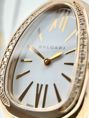 Bulgari Serpenti 18k Rose Gold 35mm Quartz Womens Watch SPP35G