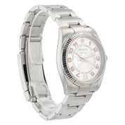 Rolex Air King Stainless Steel Silver Dial 34mm Automatic Mens Watch 114234