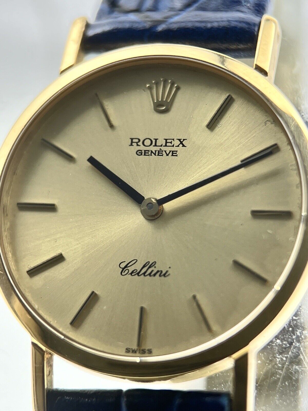 ROLEX Celini Watches 4109 18k Yellow Gold/Leather Ladies Watch Manual Wind