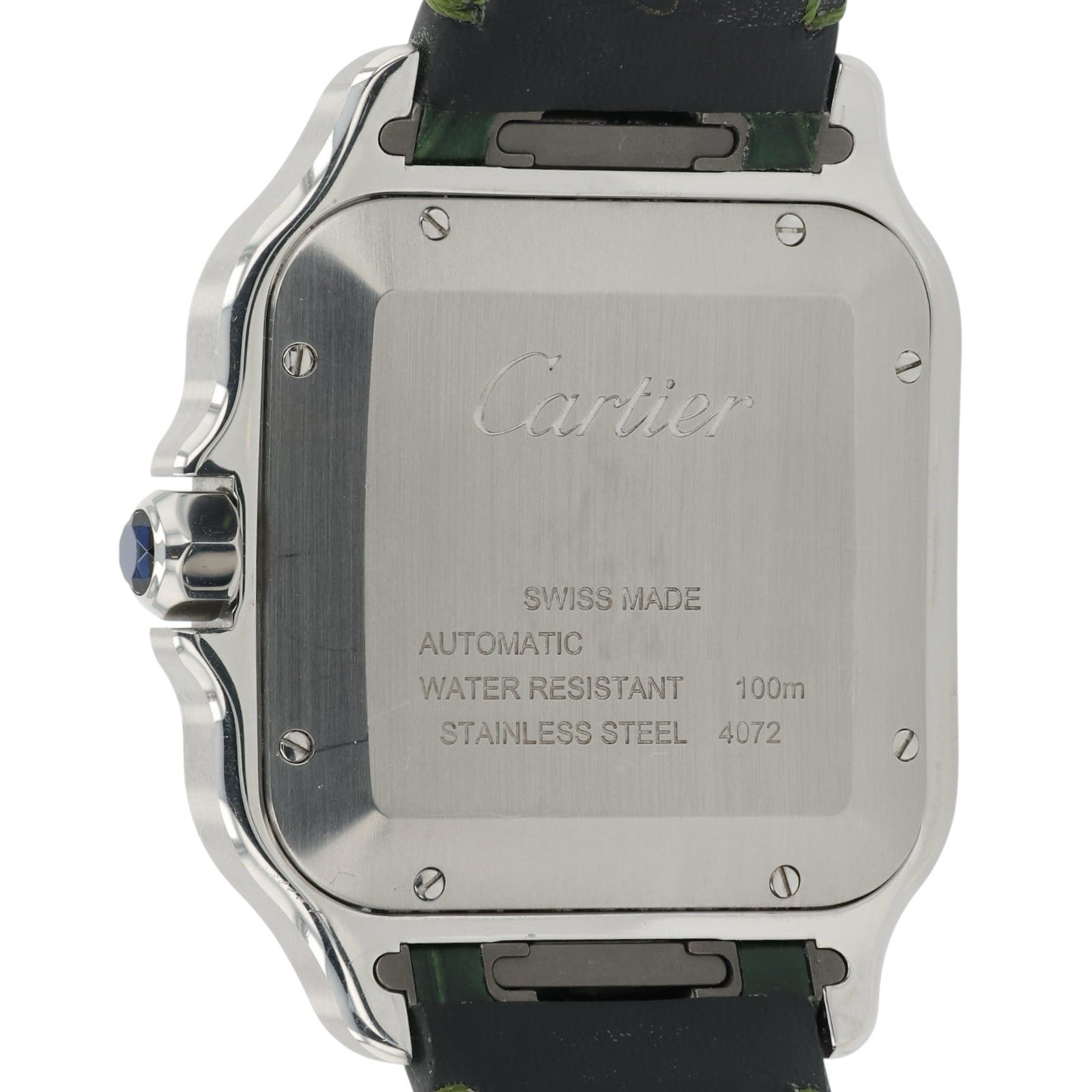Cartier Santos Stainless Steel Green Dial 40mm Automatic Men’s Watch WSSA0062