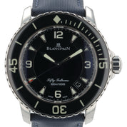 Blancpain Fifty Fathoms Stainless Steel Black Dial 45mm Automatic Men’s 5015