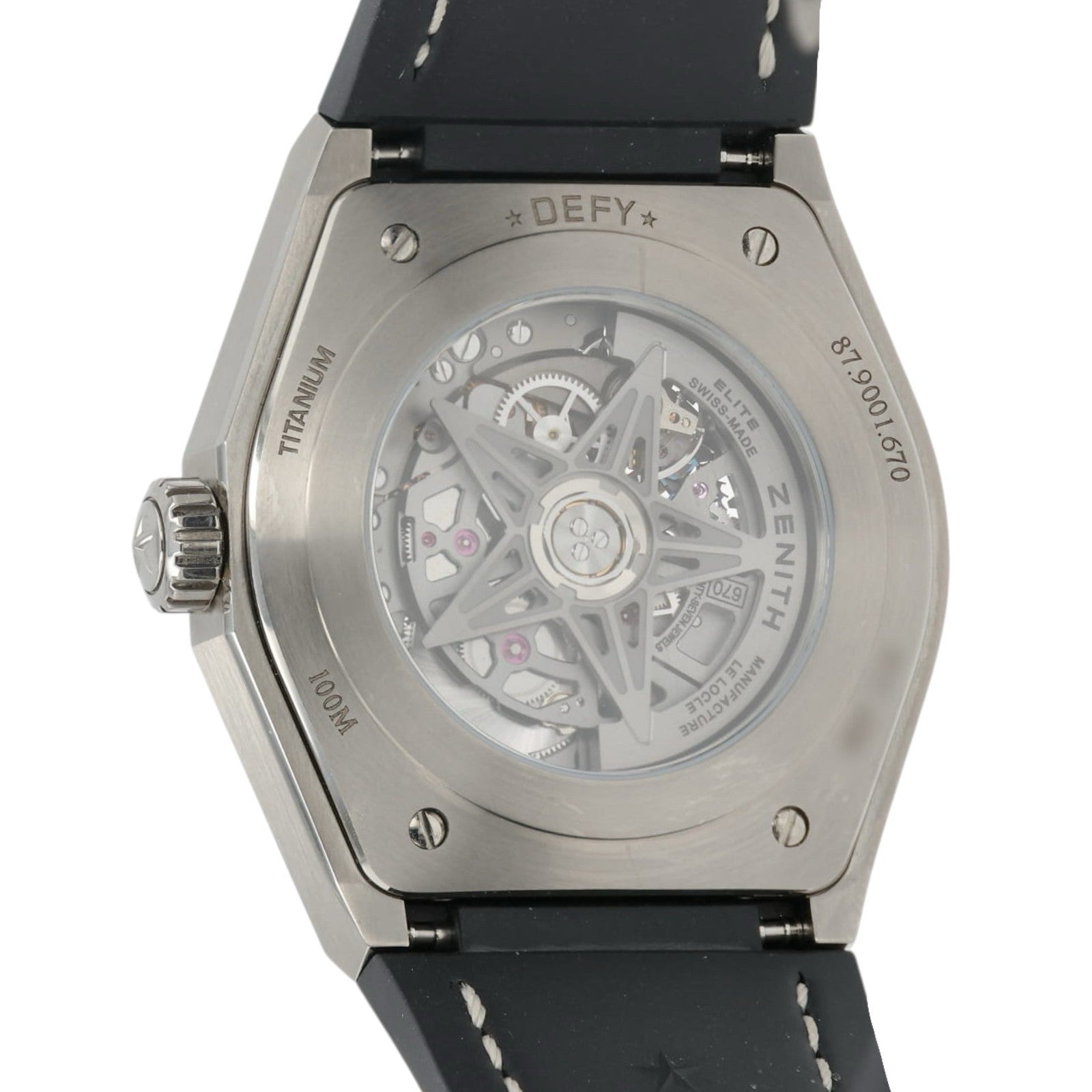 Zenith Defy Skyline Skeleton Dial 18k Rose Gold & Titanium 41mm Mens 87.9001.670