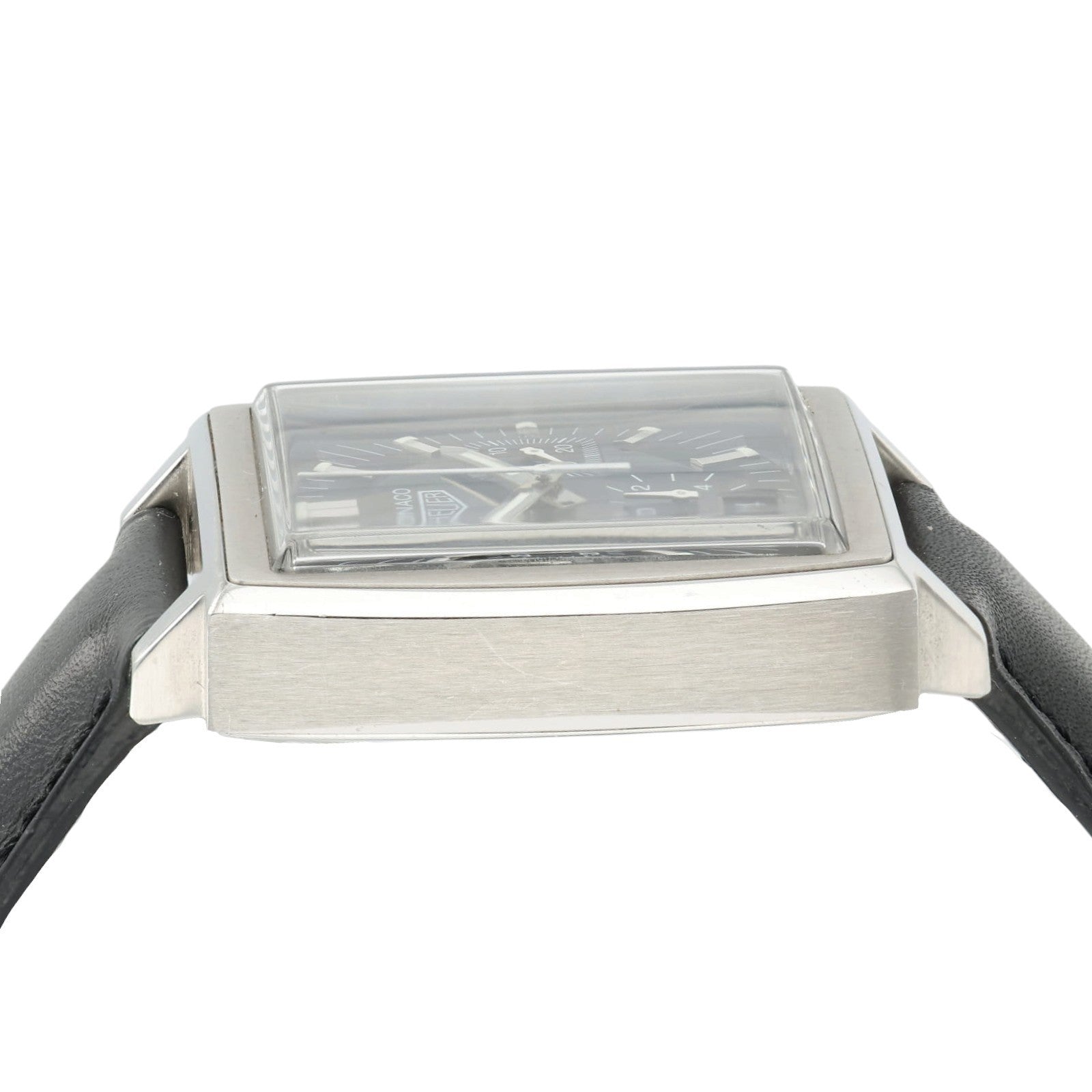 Tag Heuer Monaco Black Dial Stainless Steel 38mm Automatic Mens Watch CS2111