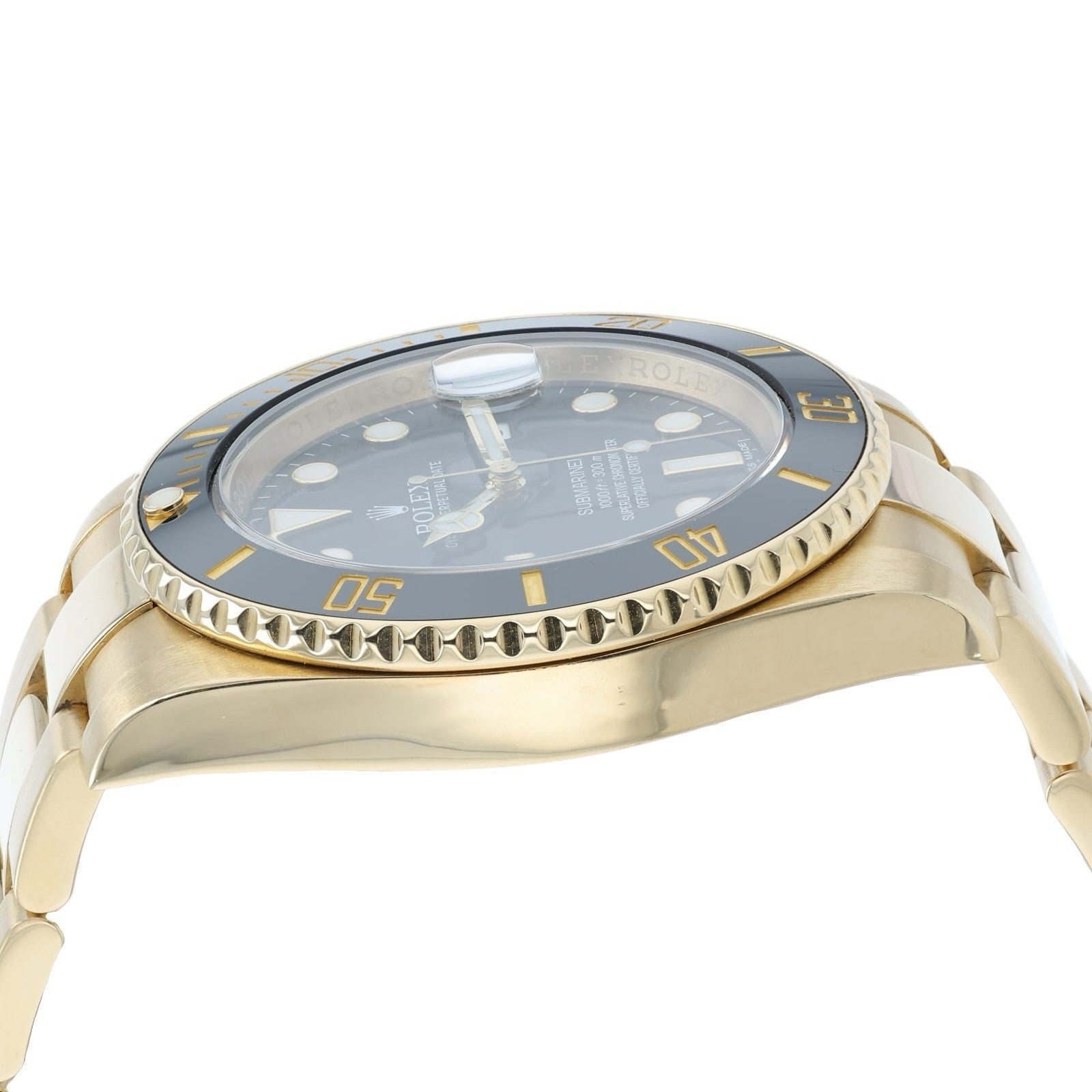 Rolex Submariner Black Dial 18k Yellow Gold 40mm Automatic Movement 116618LN