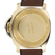 Panerai Luminor Marina 18k Yellow Gold Black Carbon Dial 44mm Automatic PAM00140