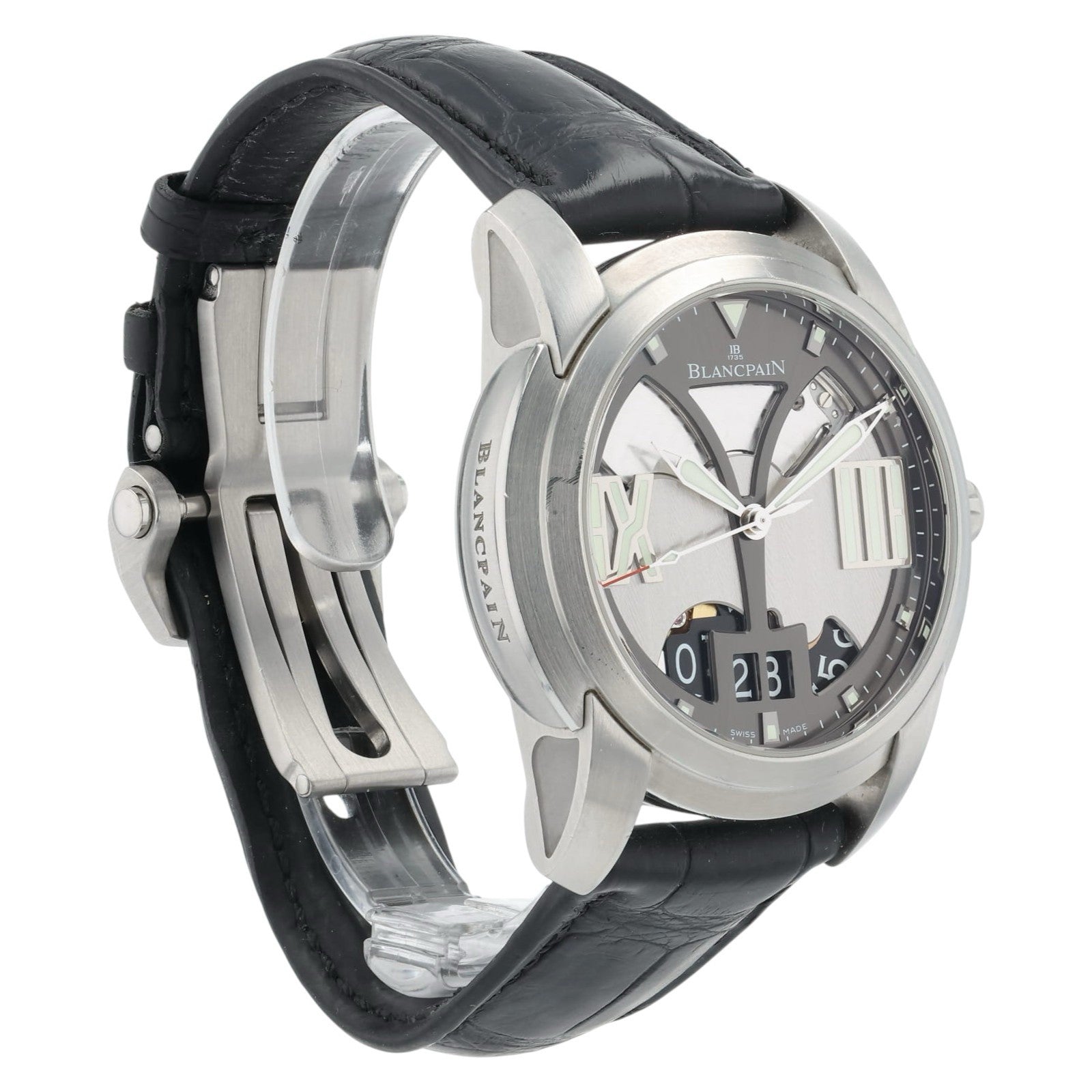 Blancpain L-Evolution Steel Grey Dial 43.5mm Automatic Men's Watch 8850