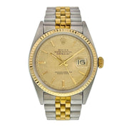 Rolex Datejust Gold & Steel Champagne Dial 36mm Automatic Men’s Watch 1601