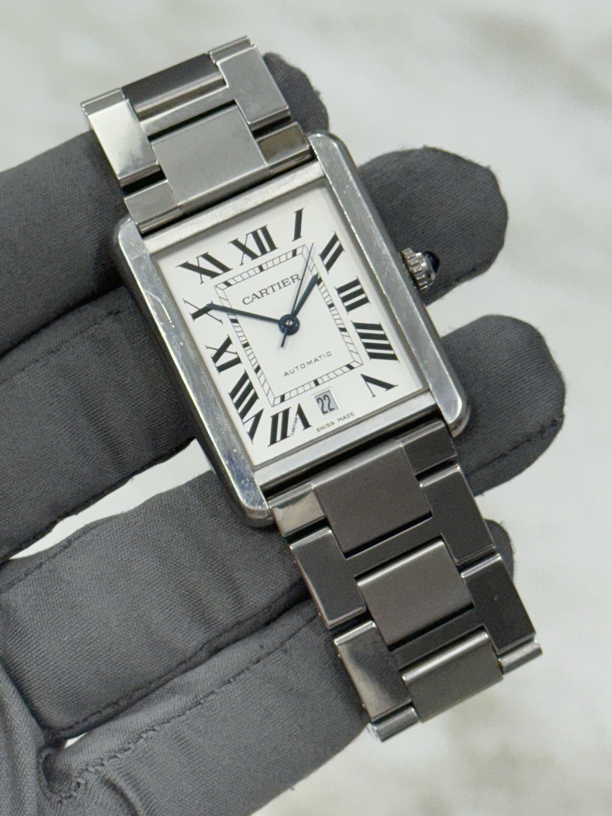 Cartier Tank Solo XL Stainless Steel 31mm Automatic Men’s Watch W5200028