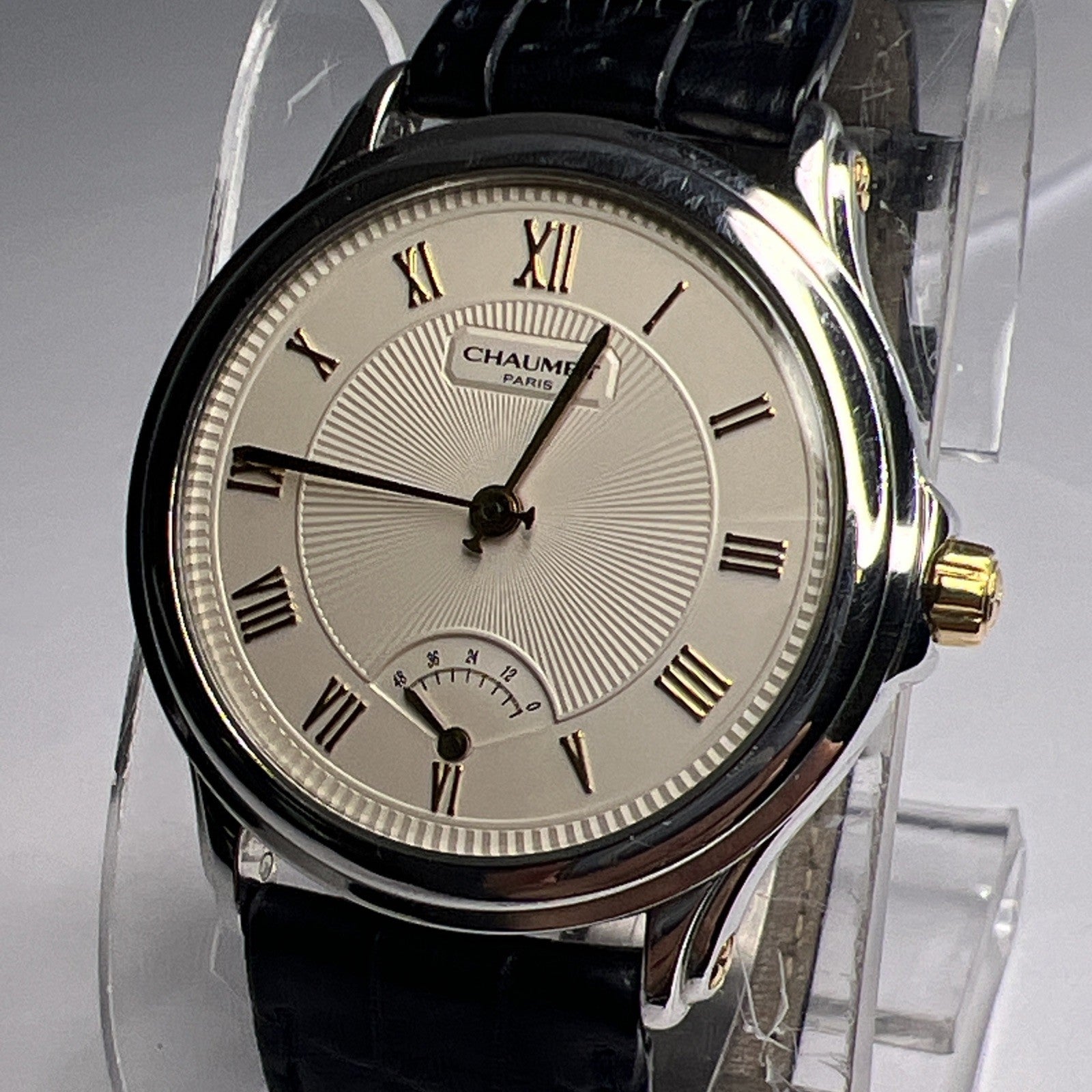 35mm Steel Chaumet Paris Automatic Watch w/ 48 Hour Power Reserve Ref. 22A-555