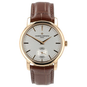 Vacheron Constantine Silver Dial 18k Rose Gold 38mm Manual Wind Mens Watch 82172