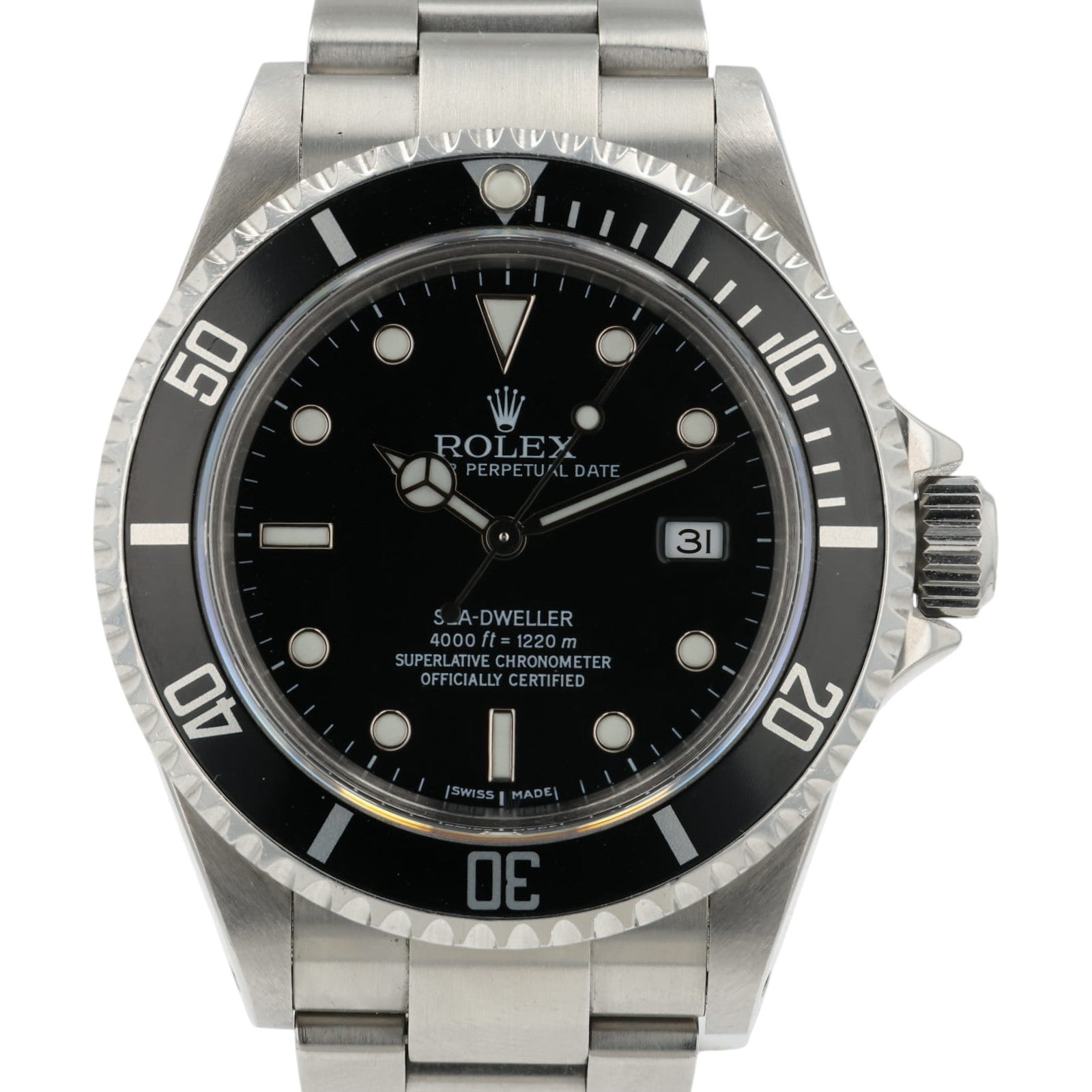 Rolex Sea-Dweller Black Dial Stainless Steel 40mm Automatic Mens Watch 16600