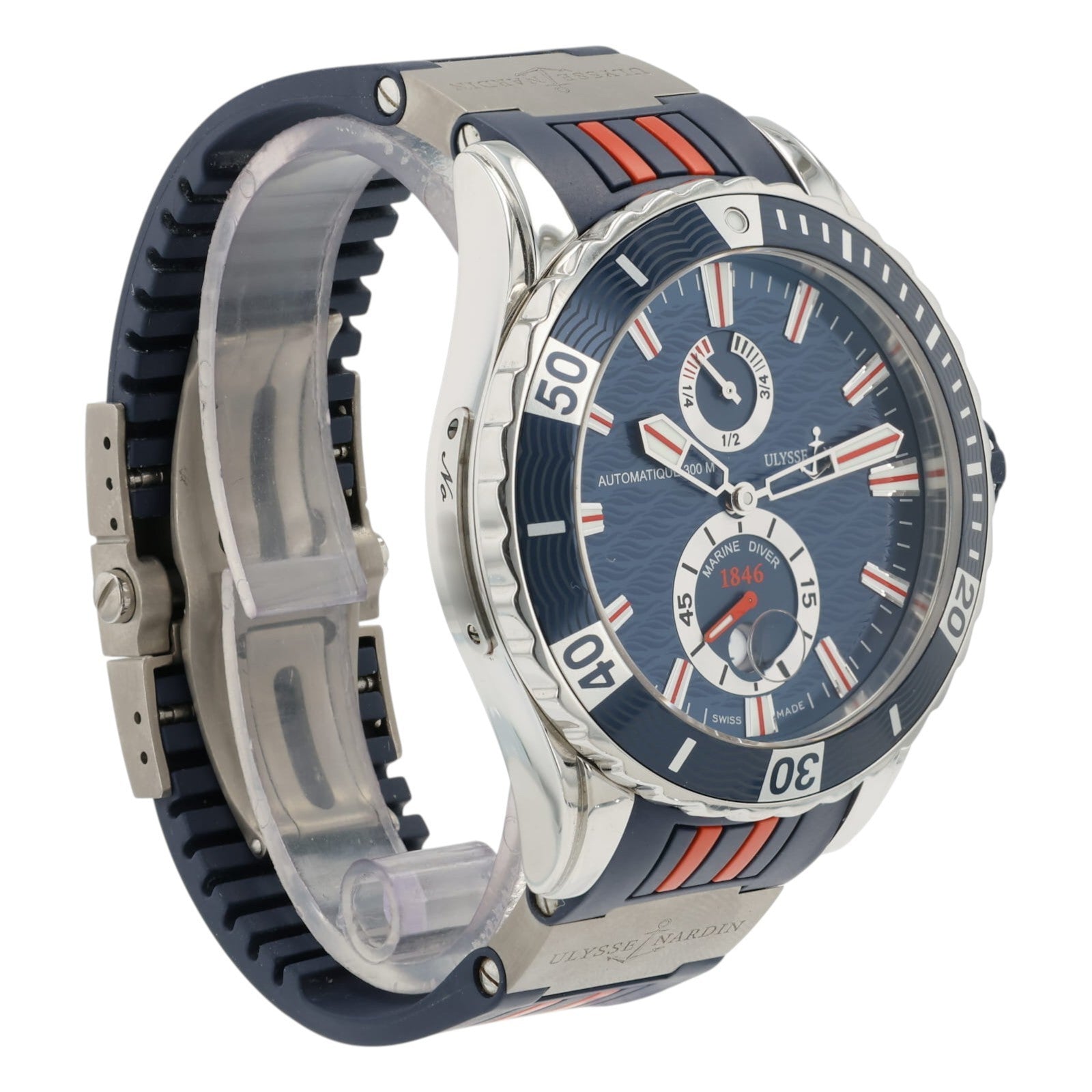 Ulysse Nardine Marine Diver Blue Dial Stainelss Steel 44mm Automatic Mens 263-10