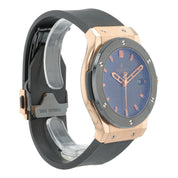 Hublot Classic Fusion 18k Rose Gold Carbon Dial 45mm Automatic 511.PM.1780.RX