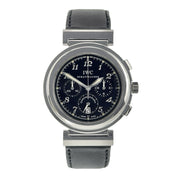 IWC Da Vinci Stainless Steel Black Dial 37mm Quartz Movement Mens IW372810