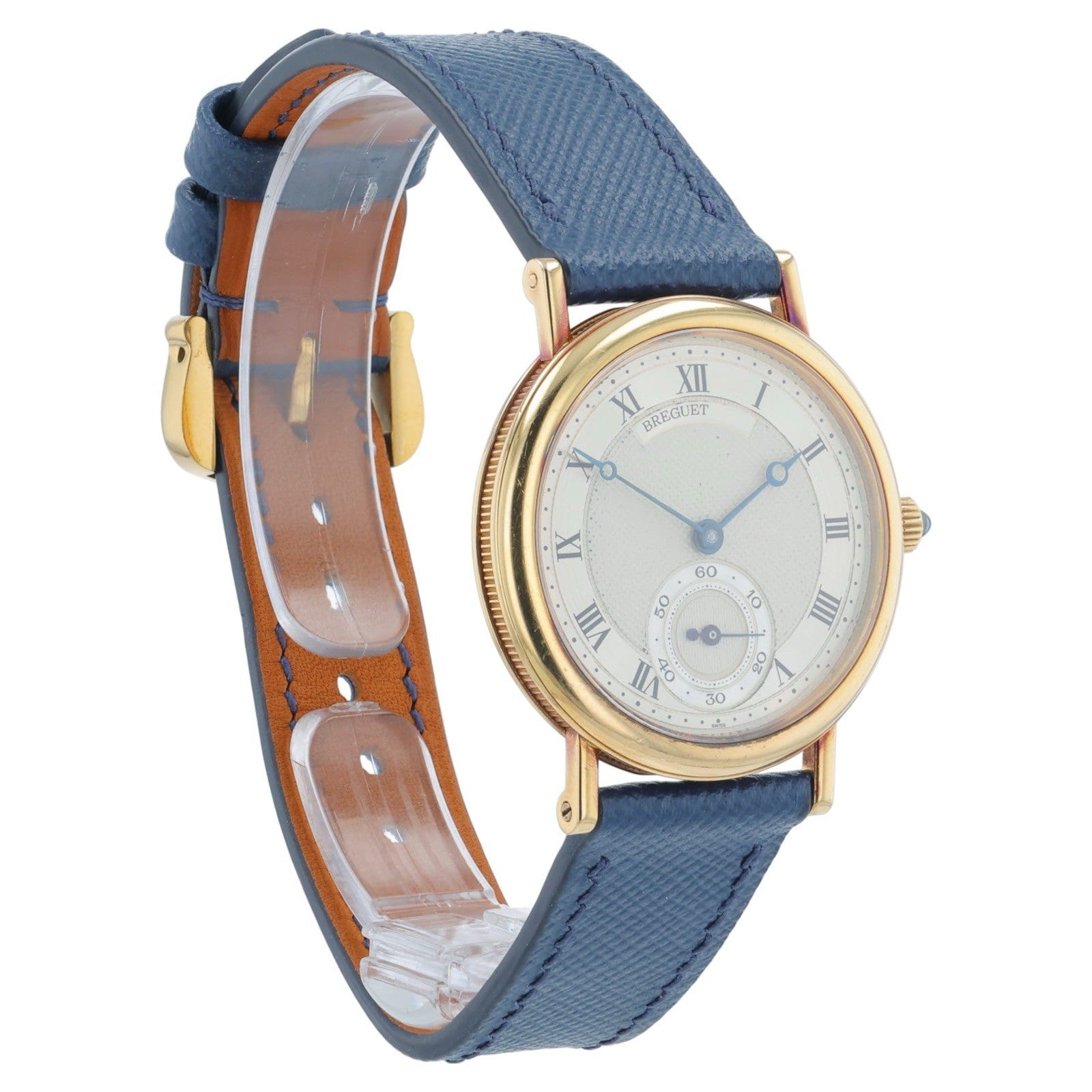 Breguet Classique 18k Gold Silver Dial 31mm Manual Wind Unisex Watch 3210BA