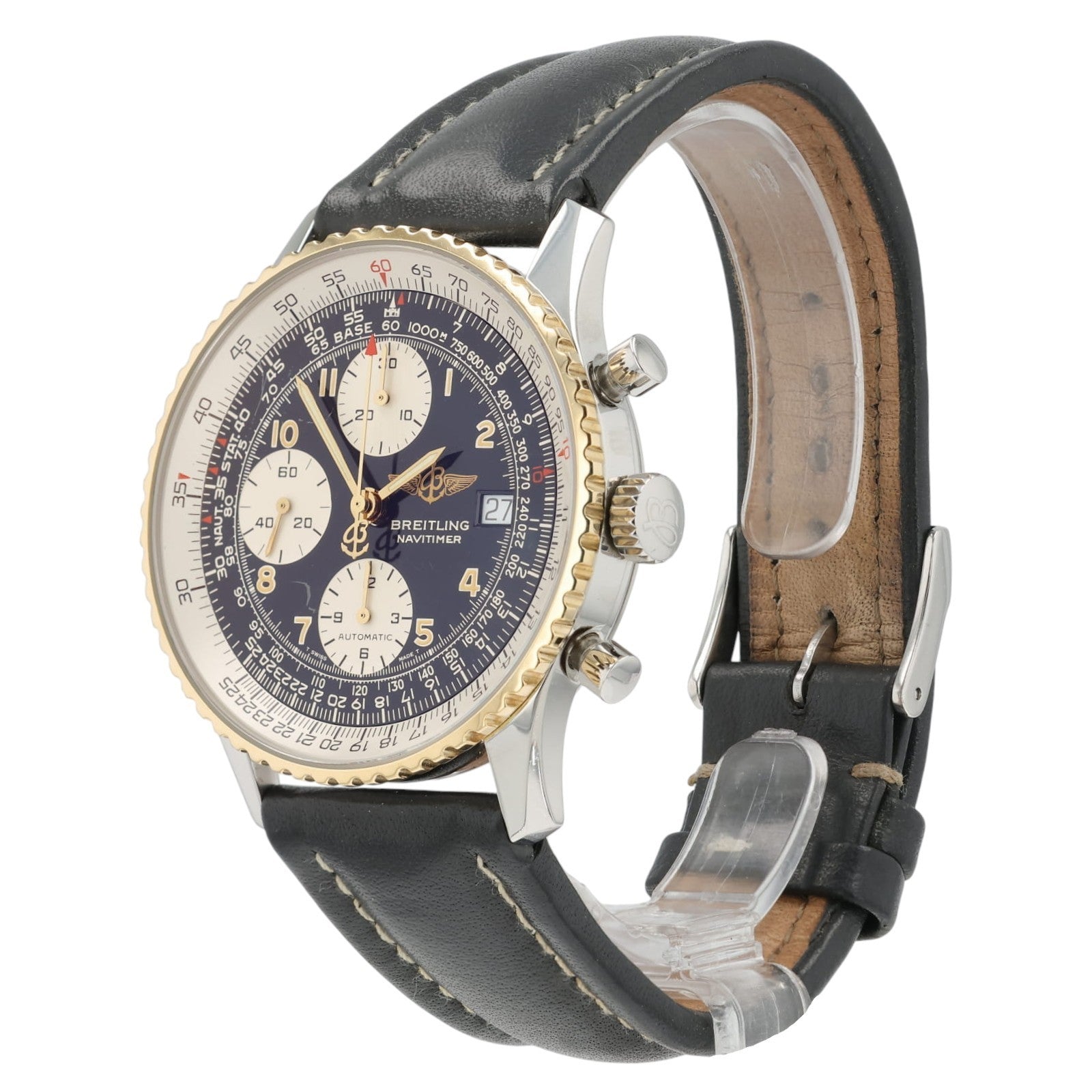 Breitling Navitimer Black Dial Steel and Gold 41mm Automatic Mens Watch D13022