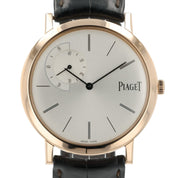 Piaget Altipalmo Silver Dial 18k Rose Gold 40mm Manual Wind Mens Watch P10522
