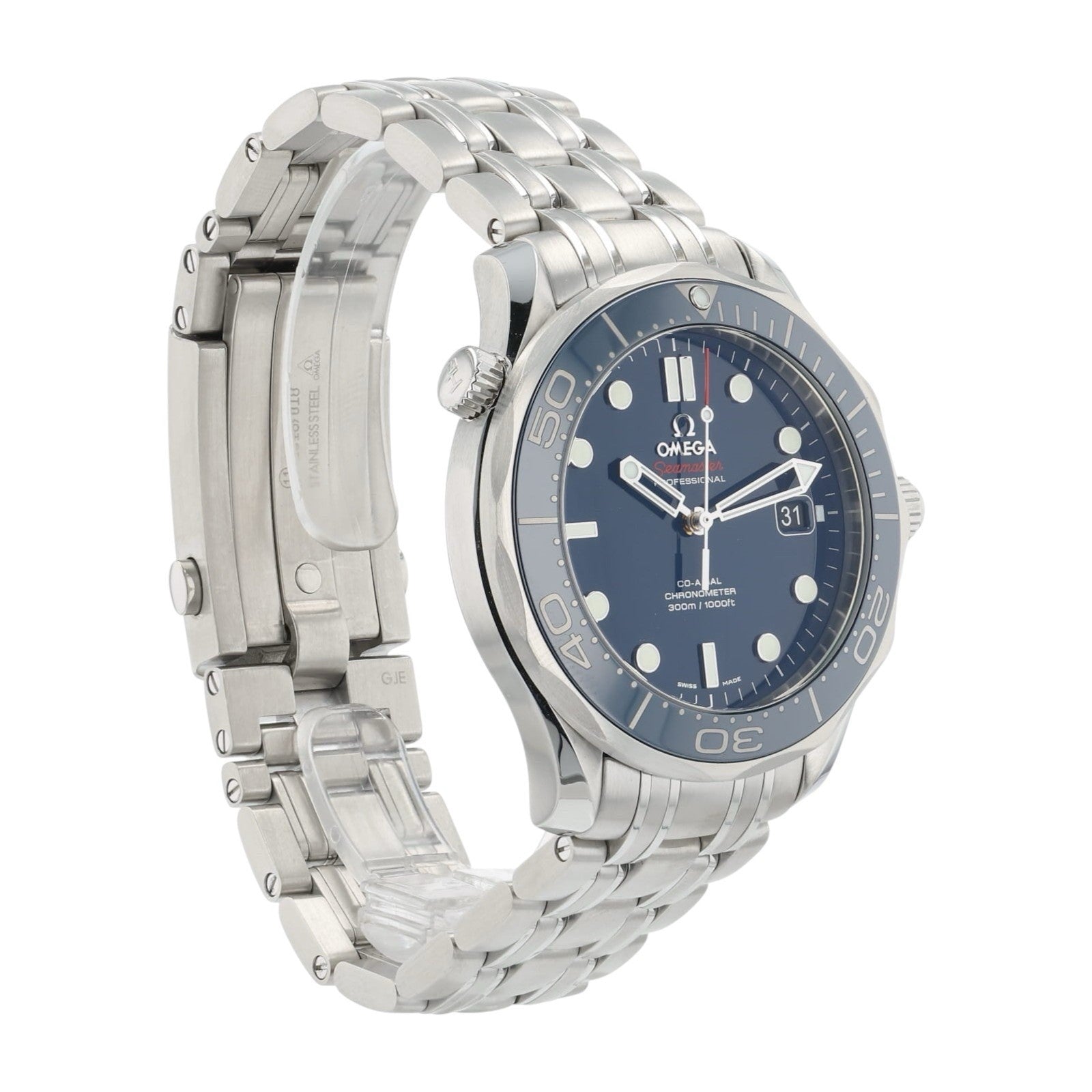 Omega Seamaster Diver Steel Blue Dial 41mm Automatic Mens 213.30.41.20.03.001