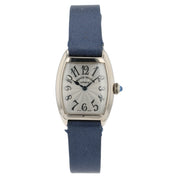 Franck Muller Cintre Curvex Silver Dial 18k White Gold 25mm Quartz Watch 2250QZ