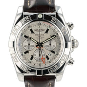 Breitling Chronomat Silver Dial Stainless Steel 47mm Automatic Movement AB0410