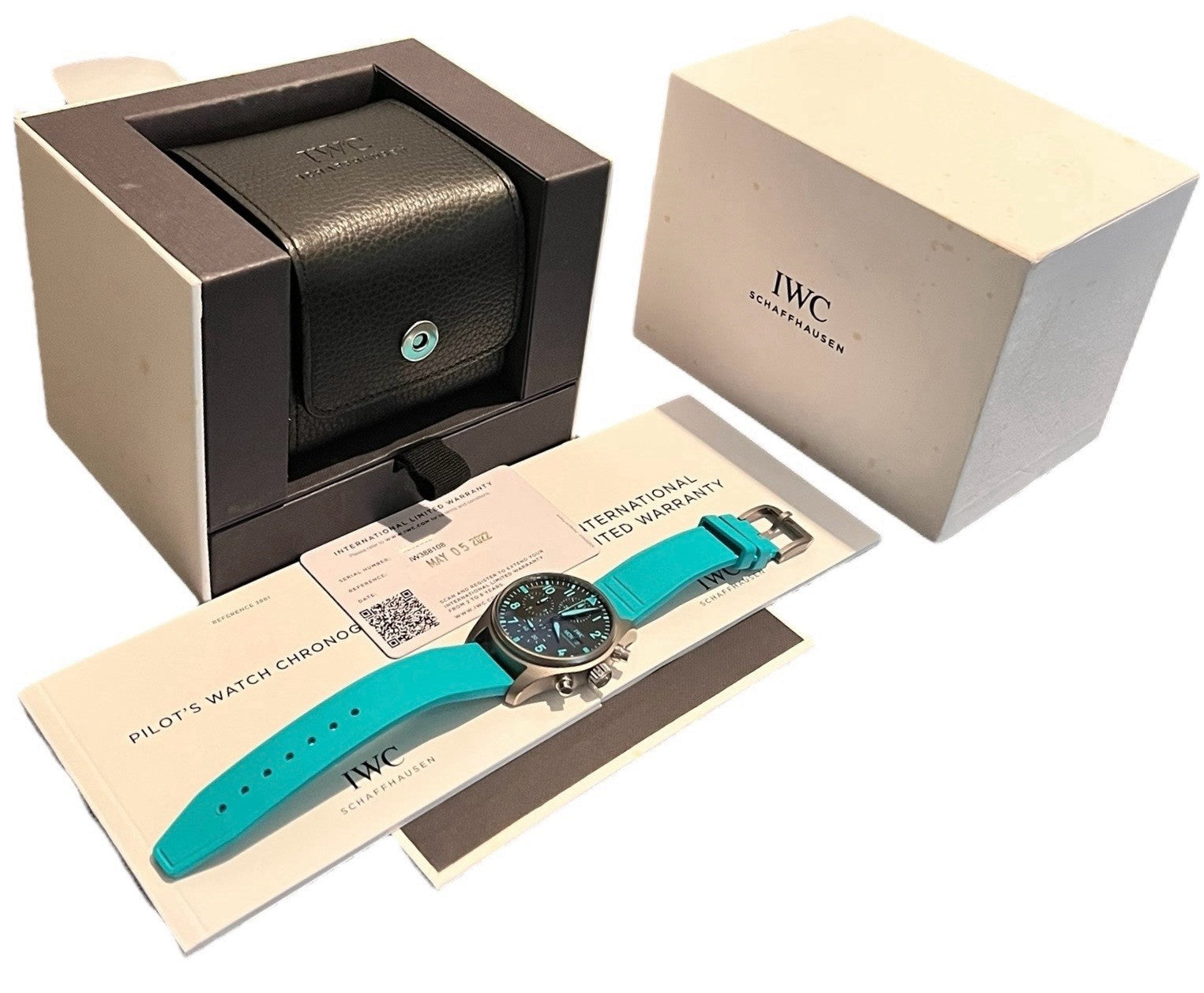 IWC Petronas Pilot Chronograph Titanium Black Dial 41mm Men’s Watch IW388108