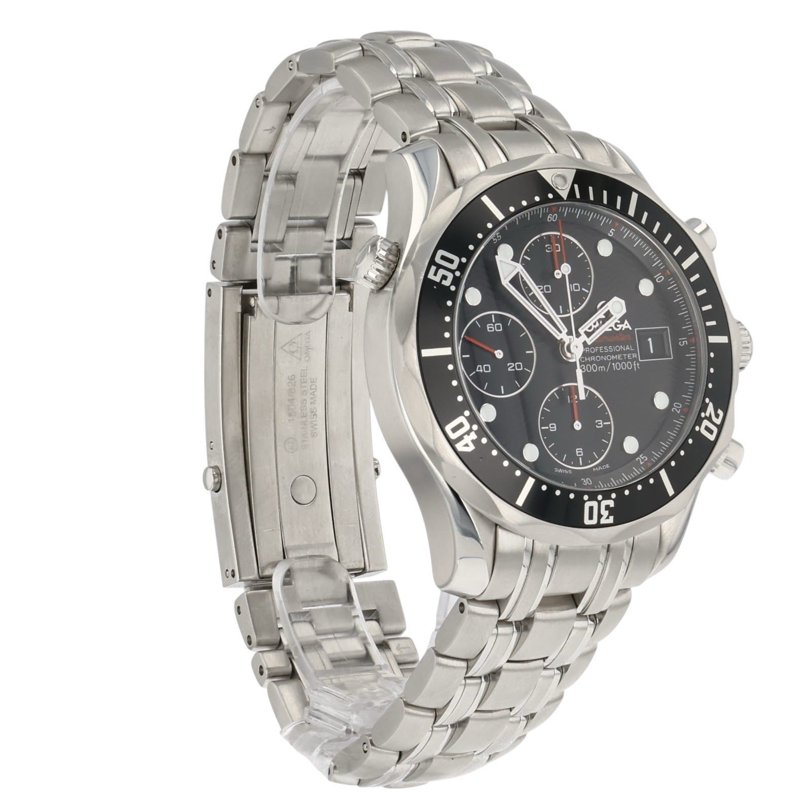 Omega Seamaster Steel Black Dial 41.5mm Automatic Mens Watch 213.30.42.40.01.001