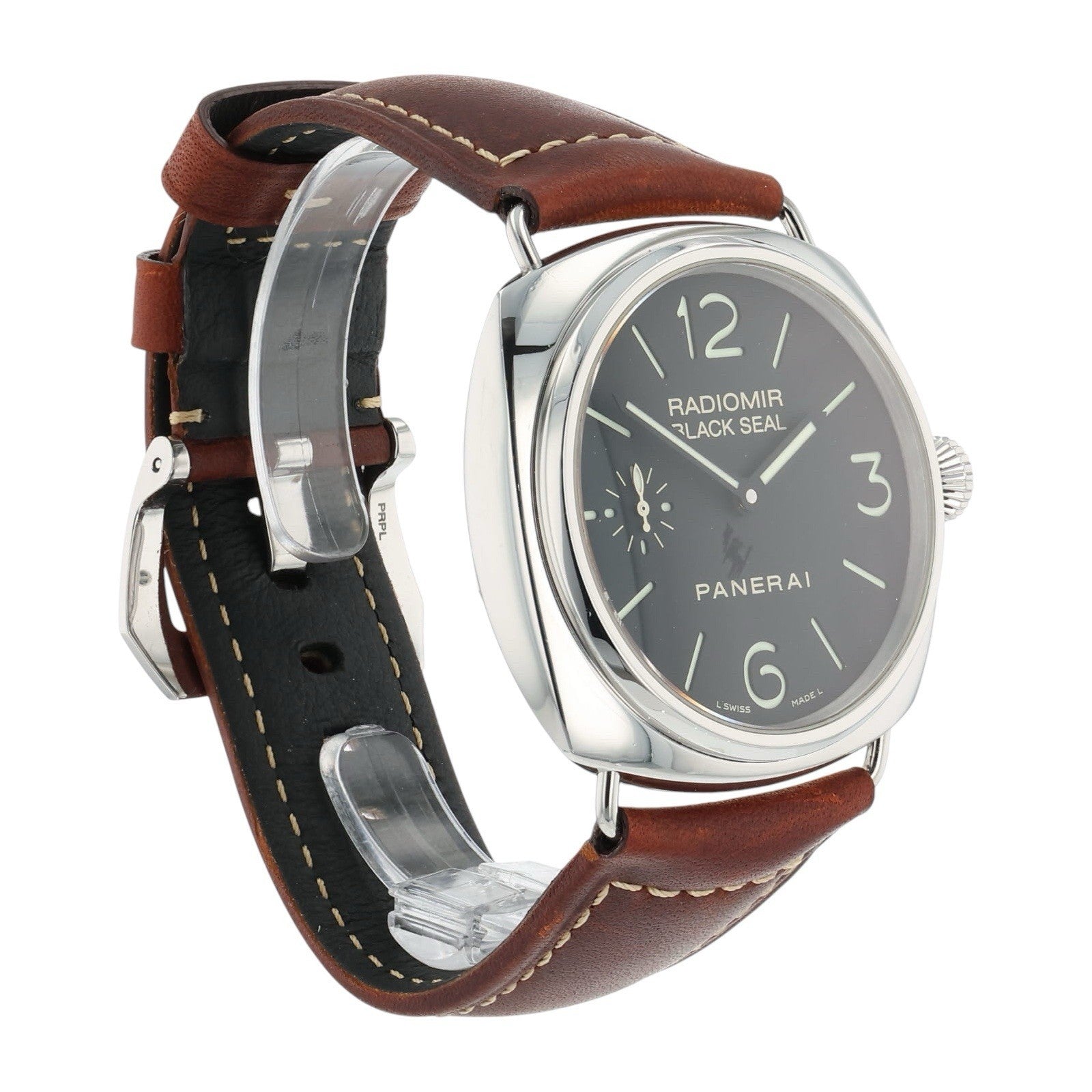 Panerai Radiomir Black Seal Steel Black Dial 45mm Manual Wind Mens PAM00183